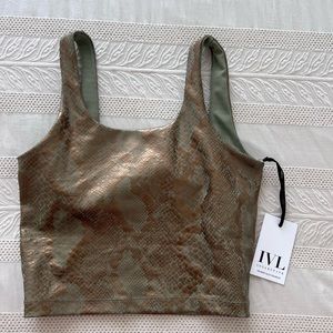 IVL Collective Cami Top Oil Green
